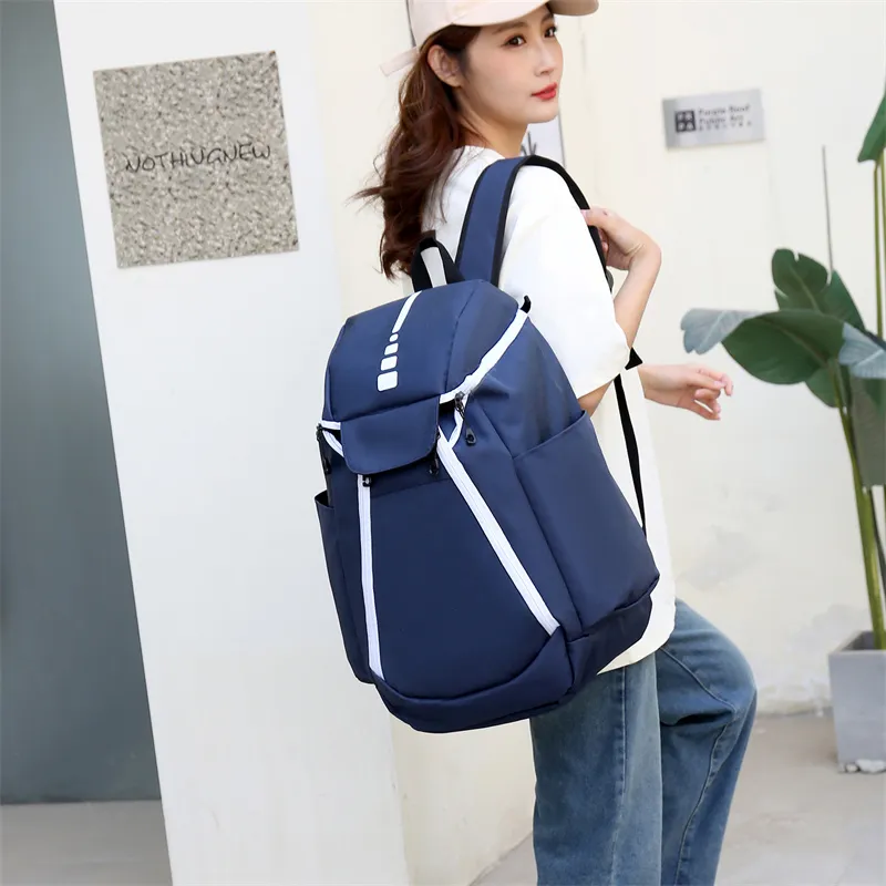 HACIN Oxford Backpack Regular Men's Gray/Black/Blue/Dark Blue-13