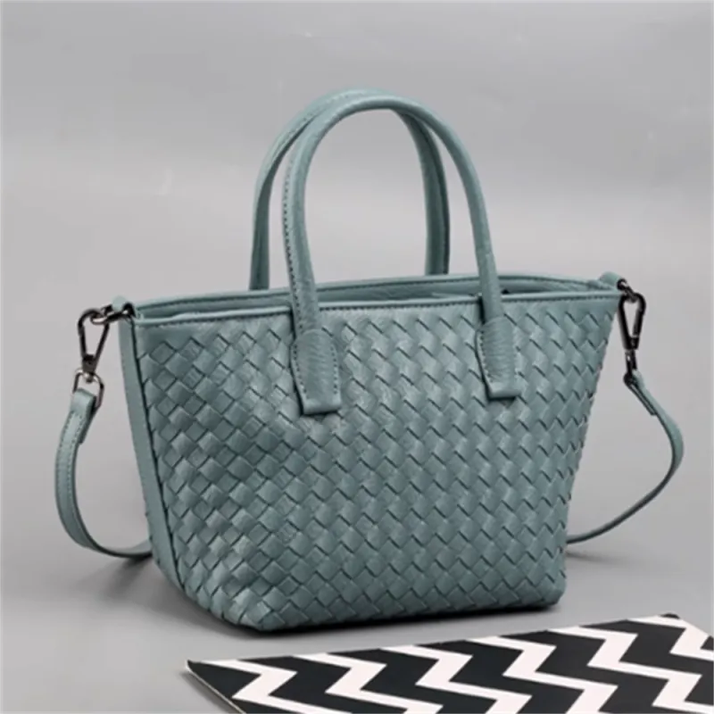 HACIN PU Handbag, Shoulder Bag, Crossbody Bag Women's Dusty Purple/Light Blue-6
