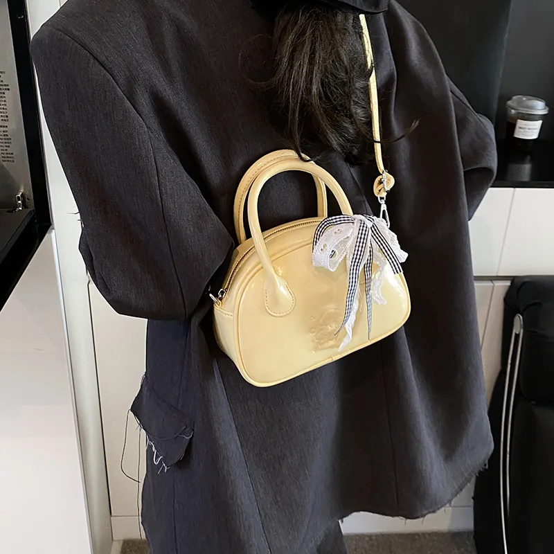 HACIN PU One Shoulder Handbag Women's Multicolor-11