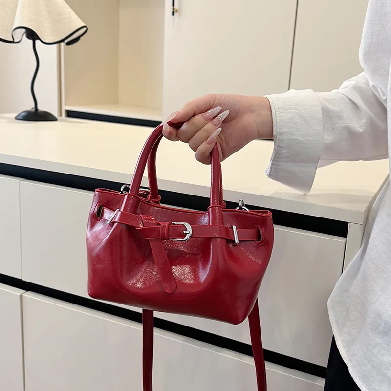 HACIN PU Crossbody Handbag Women's White/Silver/Black/Red-15