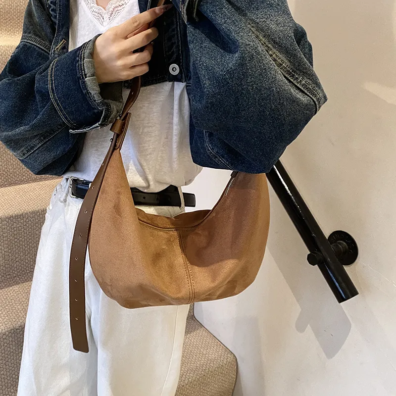 HACIN Pu Crossbody Bag Shoulder Bag Regular Women's Black/Coffee/Brown-6