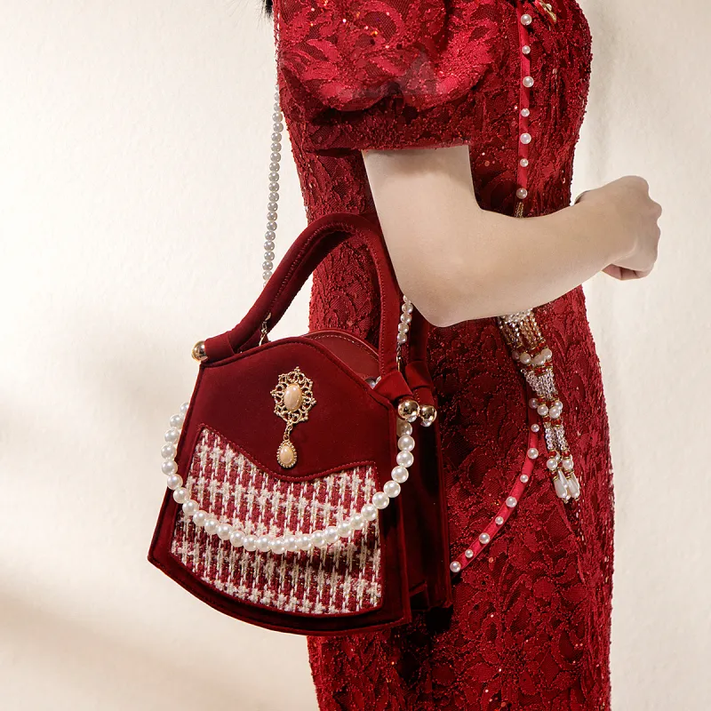 HACIN Synthetic Leather Shoulder Bag, Crossbody Bag, Handbag Regular Women's Red-2