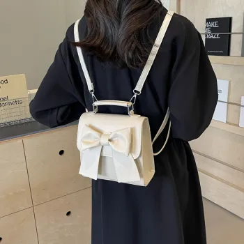 HACIN PU Backpack Regular Women's White/Blue/Black/Pink