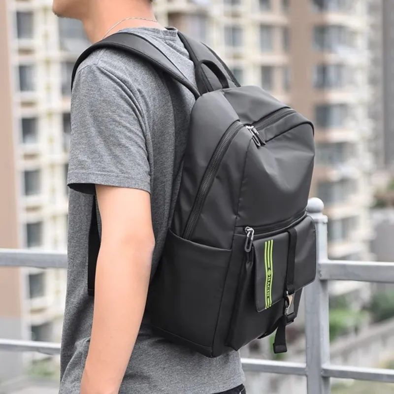 HACIN Oxford Backpack Regular Men's Black/Silver-1