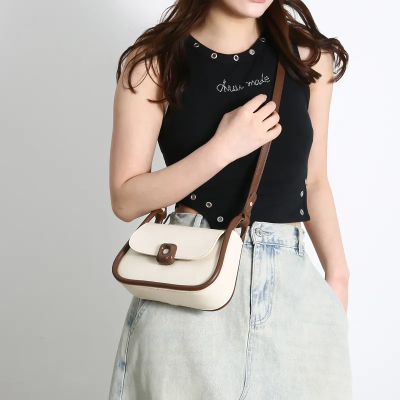 HACIN PU Crossbody Bag, Shoulder Bag Women's Beige & Coffee/Ecru/Black/Khaki-0