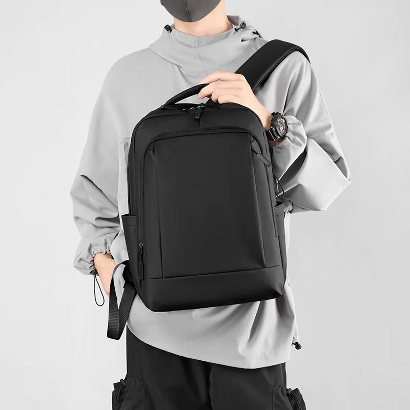 HACIN Nylon Travel Bag Backpack Regular Men's Gray/Black-3