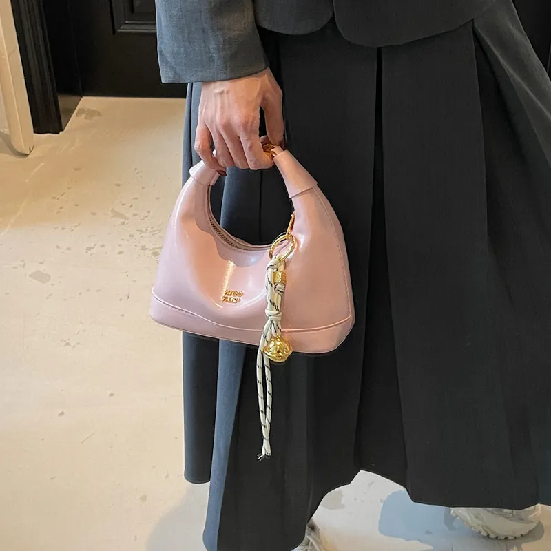 HACIN PU Shoulder Bag, Crossbody Bag, Handbag Regular Women's Black/Beige/Pink-8