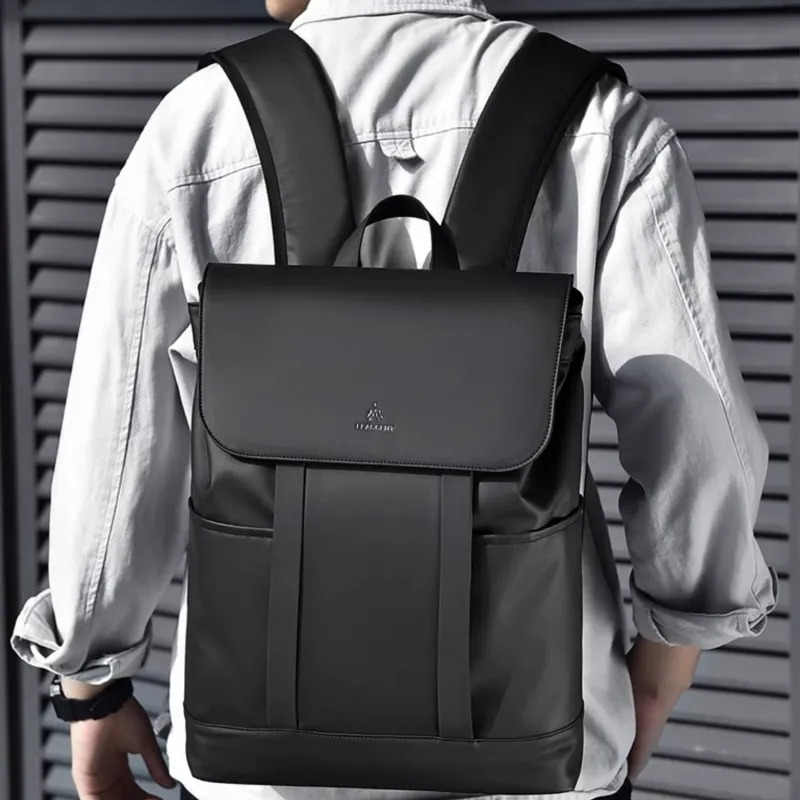 HACIN Water Repellent Fabric Backpack Regular Men's Black-2