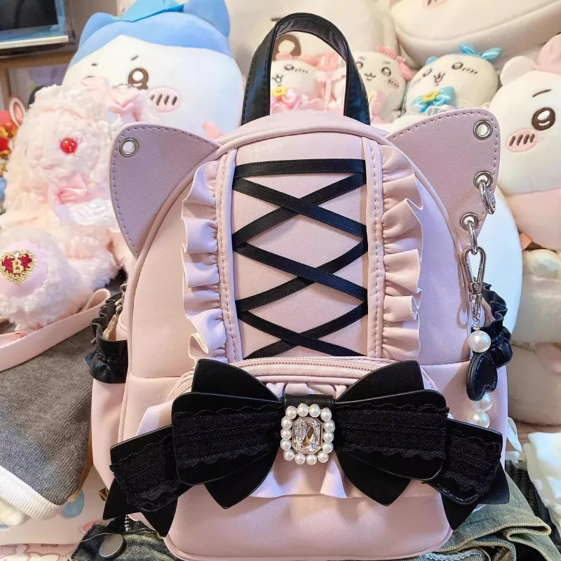 HACIN PU Backpack Women's Multicolor-1