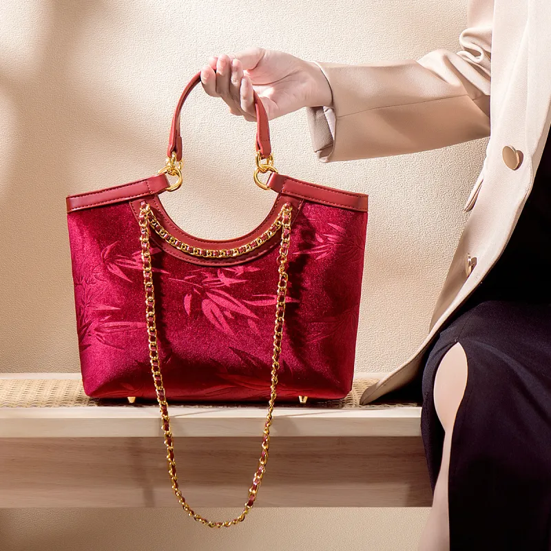 HACIN PU One Shoulder Handbags Regular Women's Red-2