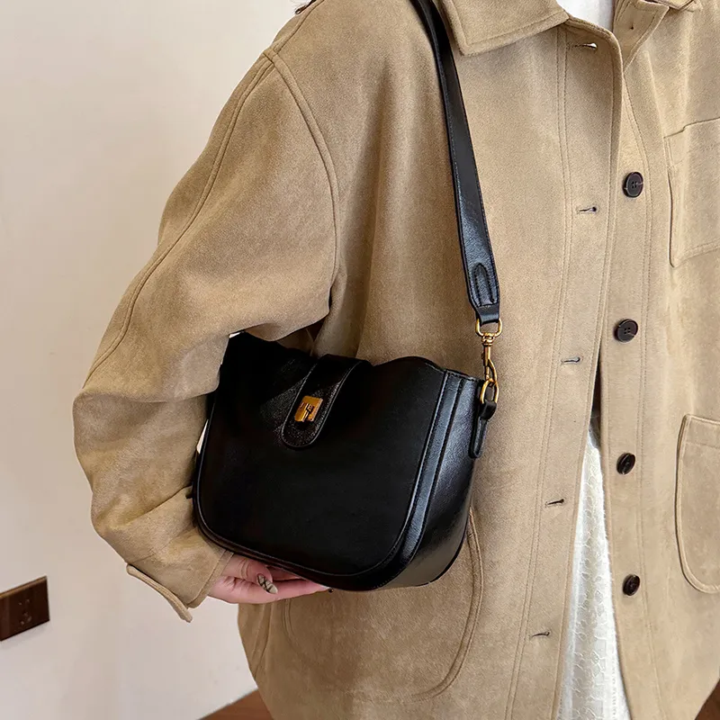 HACIN Suede Crossbody Bag Women's Ebony/Charcoal Black Burgundy/Coffee/Brown-4