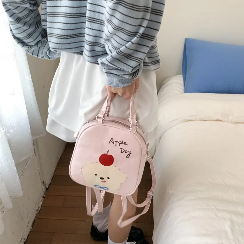 HACIN PU Backpack Women's Multicolor-6