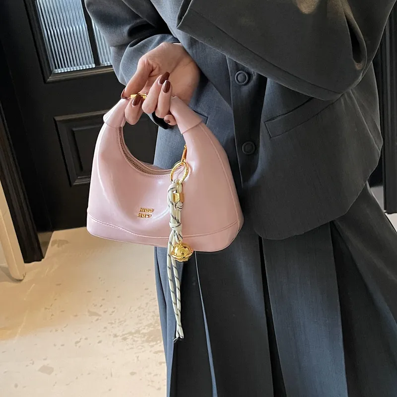 HACIN PU Shoulder Bag, Crossbody Bag, Handbag Regular Women's Black/Beige/Pink-9