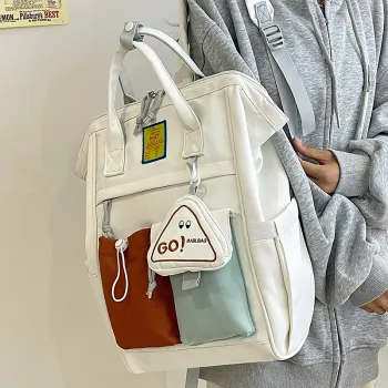 HACIN Nylon Backpack Women's Multicolor