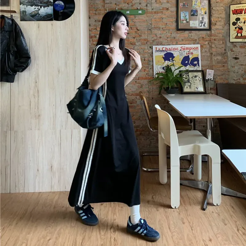 Mu Qingqing Short Sleeved Dress Women's-2