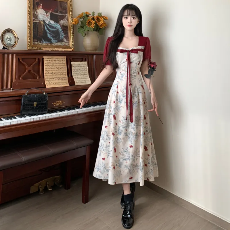 KUNZHUDAXIANG Short Sleeved Dress Women's-2