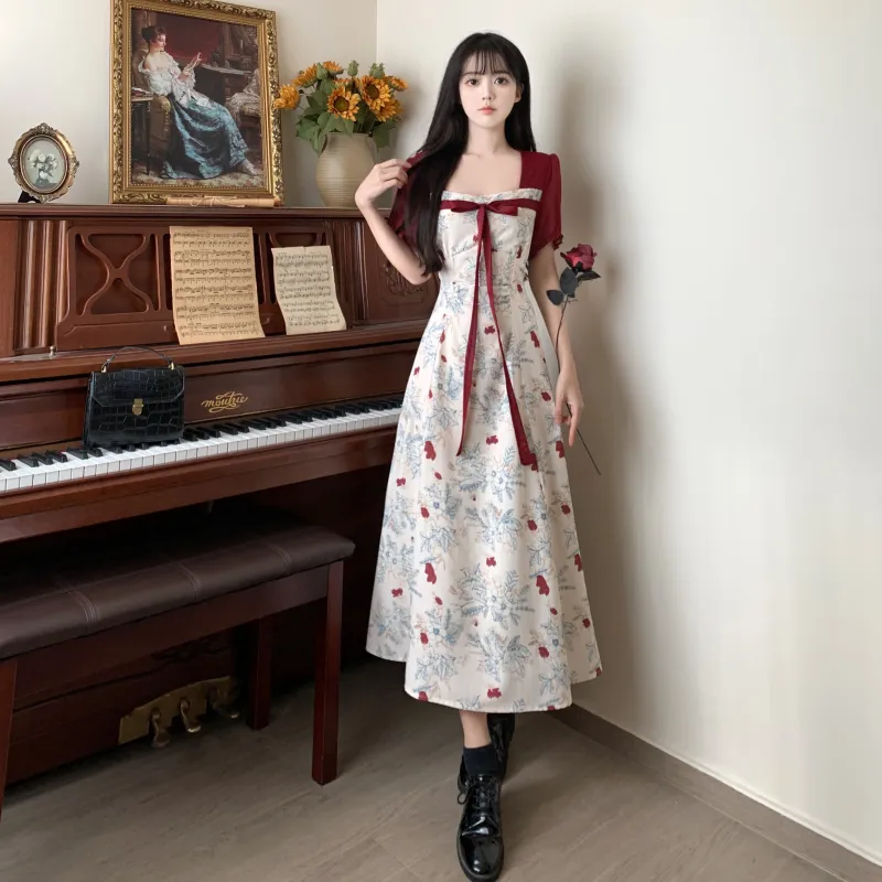 KUNZHUDAXIANG Short Sleeved Dress Women's-3