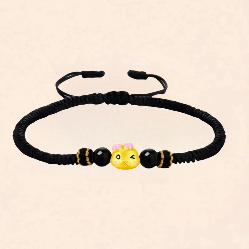 Double Happiness Gift Agate Bracelets Unisex-1