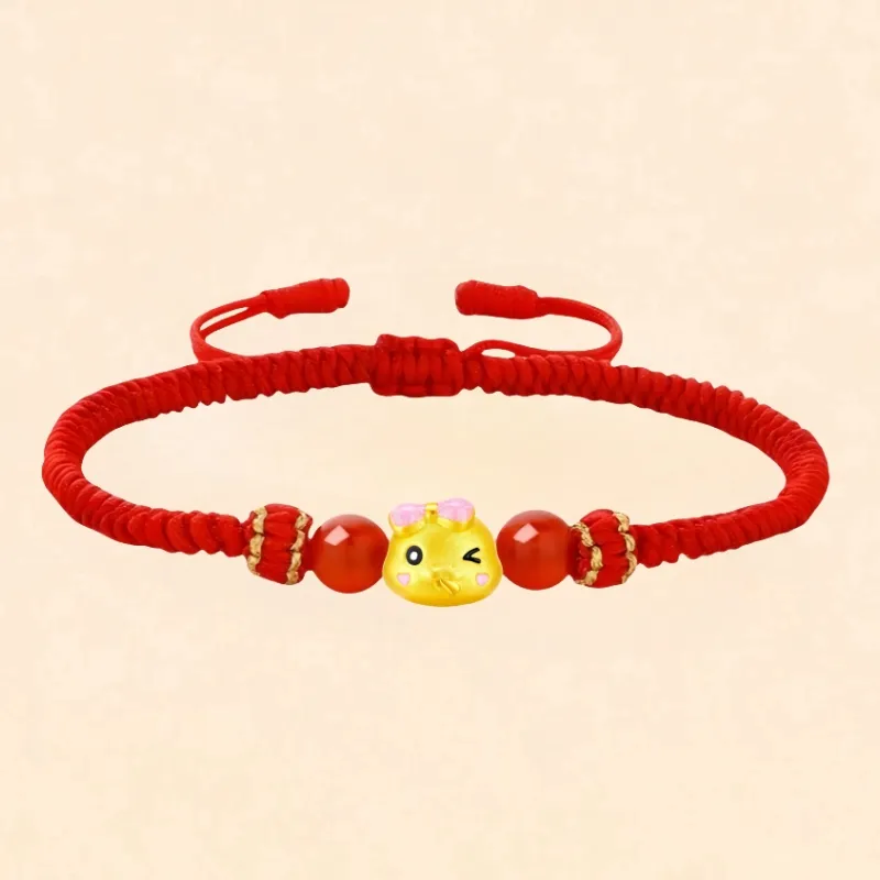 Double Happiness Gift Agate Bracelets Unisex-3