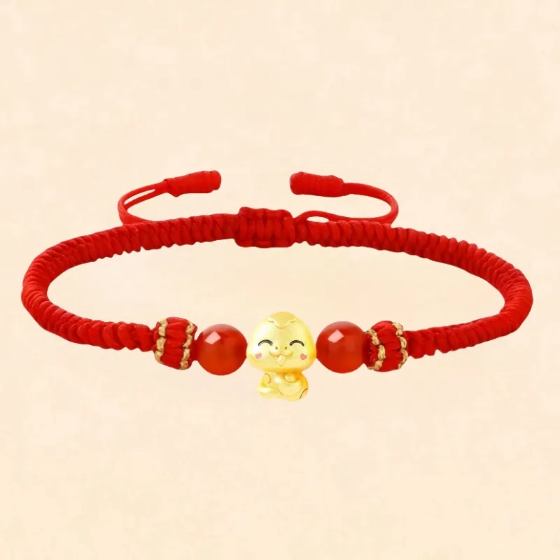 Double Happiness Gift Agate Bracelets Unisex-3