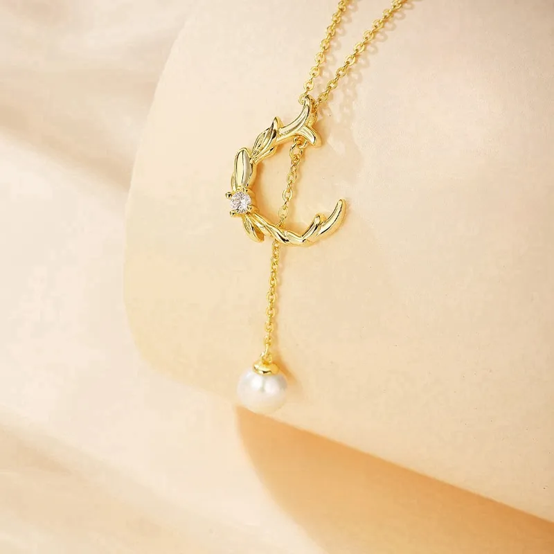 Double Happiness Gift Freshwater Pearl Necklaces Unisex-1