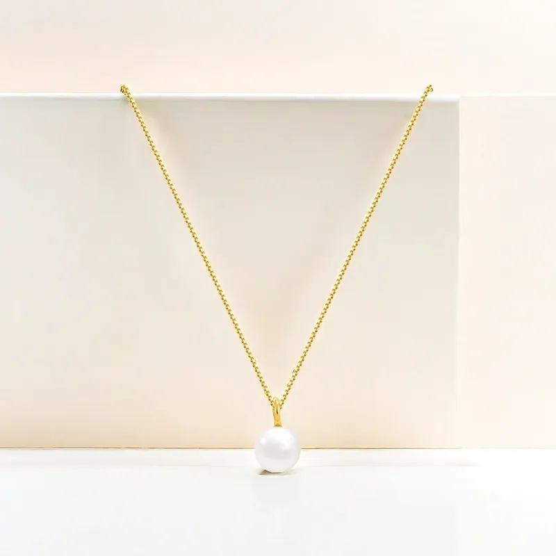 Double Happiness Gift Freshwater Pearl Necklaces Women's-1