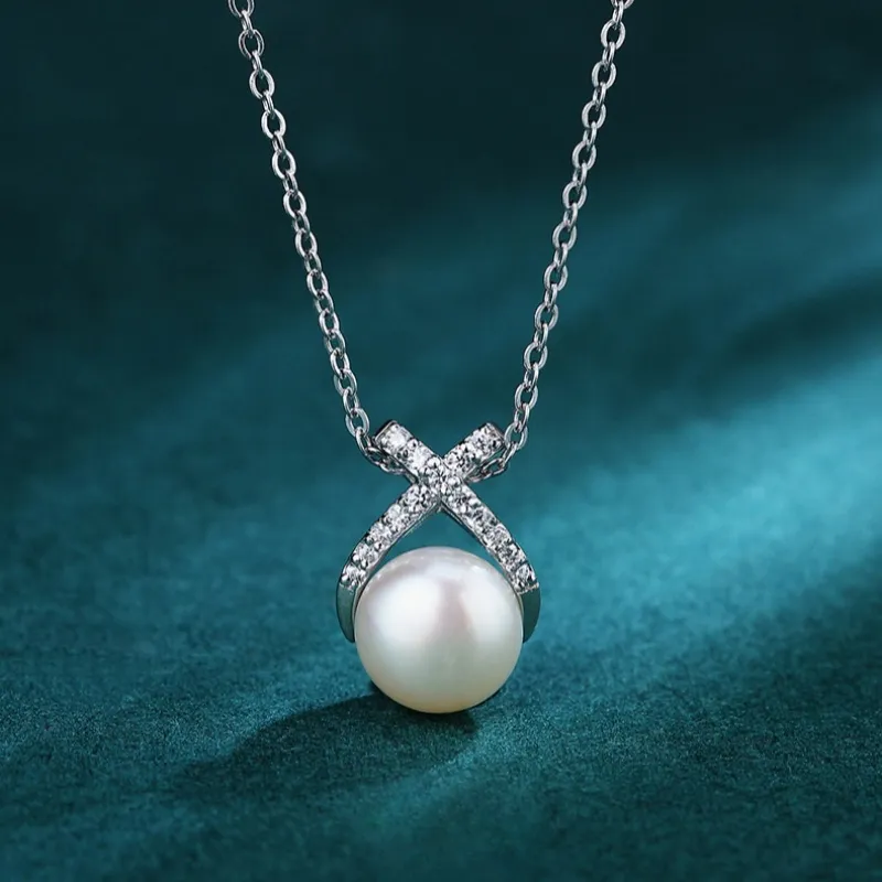 Double Happiness Gift Freshwater Pearl Necklaces Unisex-3