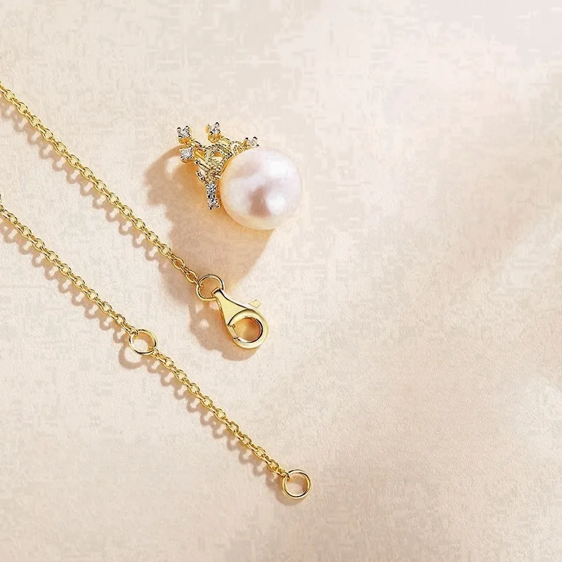 Double Happiness Gift Pearl Necklaces Unisex-2