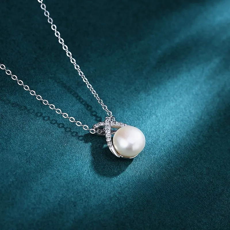 Double Happiness Gift Freshwater Pearl Necklaces Unisex-2