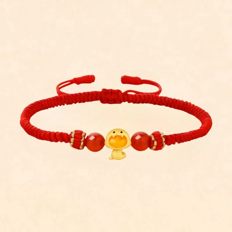 Double Happiness Gift Agate Bracelets Unisex-3