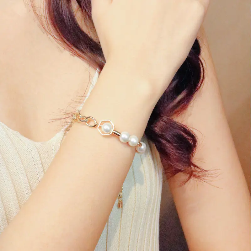 SIMPLE JOYS Pearl Bracelets Women's-1