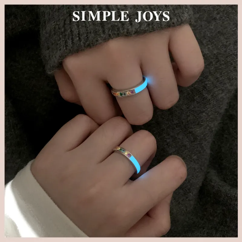 SIMPLE JOYS S925 Silver Rings Unisex-4