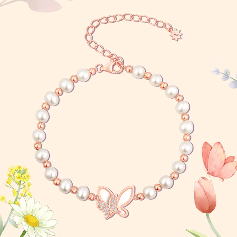 SIMPLE JOYS S925 Silver Bracelets Women's Rose Gold Exquisite Box-1