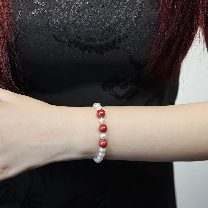SIMPLE JOYS Shell Pearl Bracelets Women's White-3