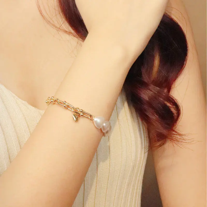 SIMPLE JOYS Alloy Bracelets Women's Gold-4