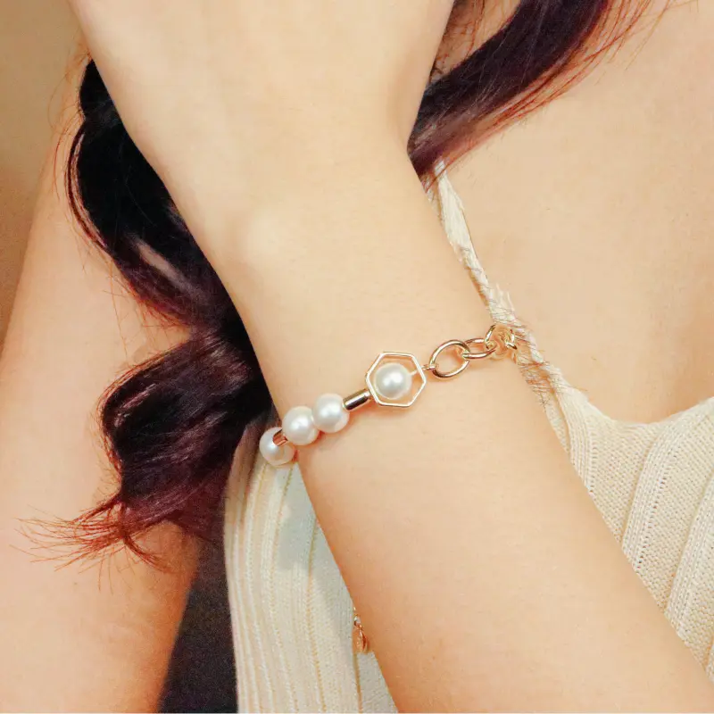 SIMPLE JOYS Pearl Bracelets Women's-3