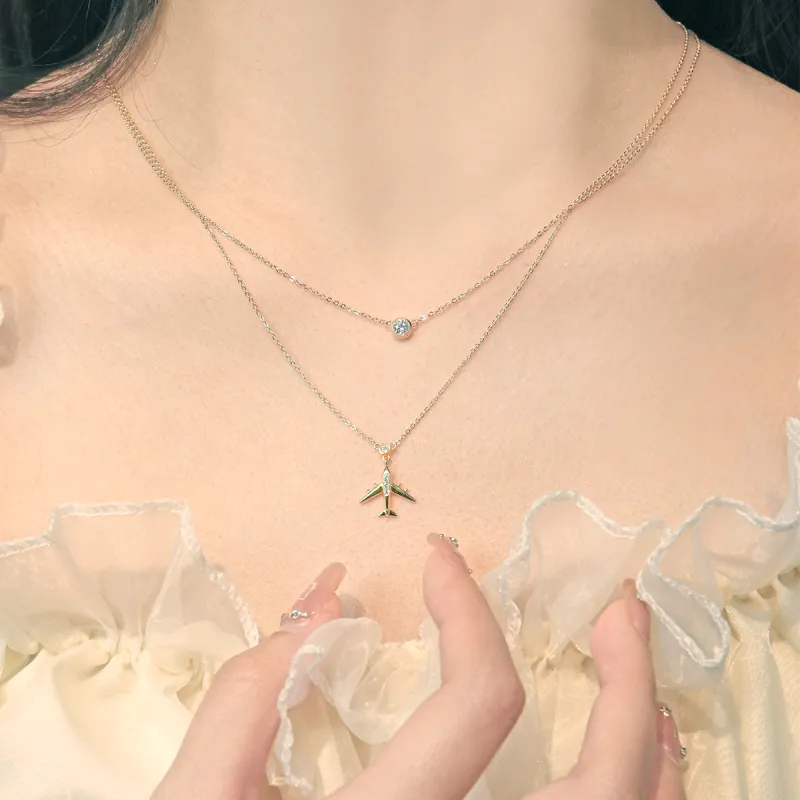 SIMPLE JOYS S925 Silver Necklaces Women's Gold Gift Box Sets-5