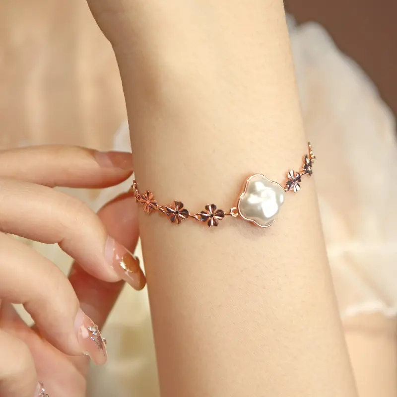 SIMPLE JOYS Pearl Bracelets Women's-1