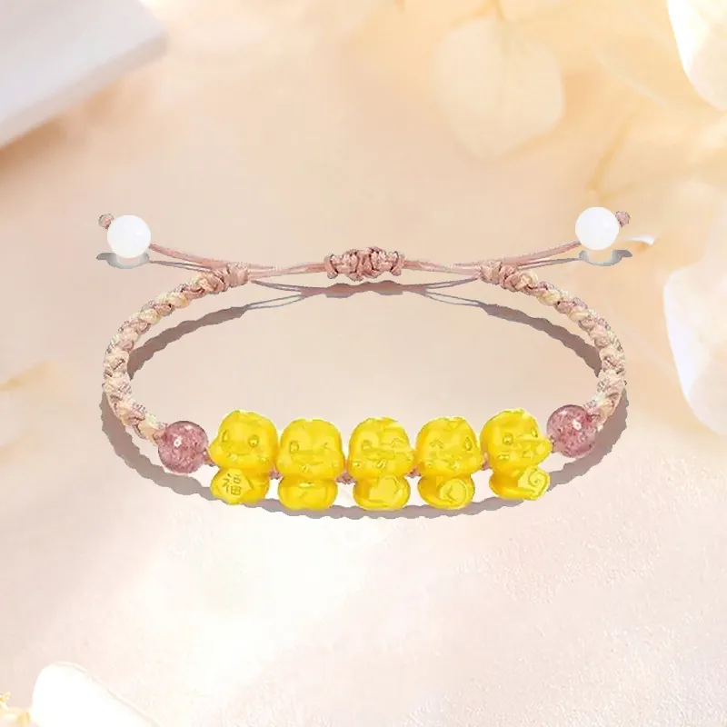FUNILUOFU Gold Bracelet Unisex-1