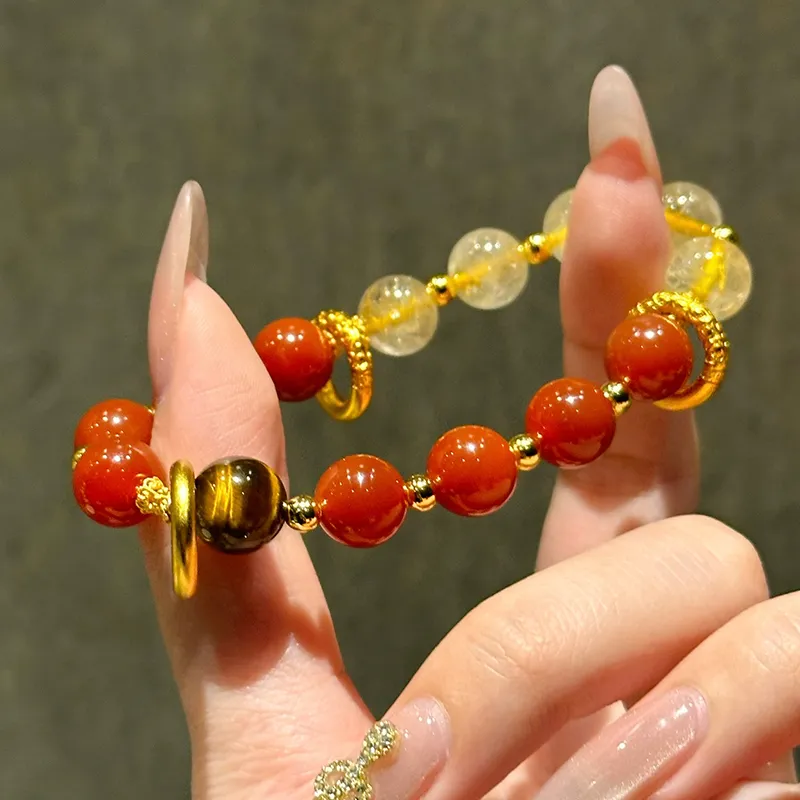 FUNILUOFU Agate Bracelets Unisex-5