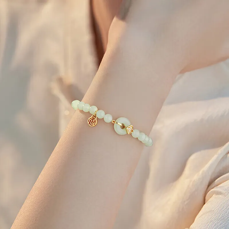 FUNILUOFU Chalcedony Bracelets Unisex-4
