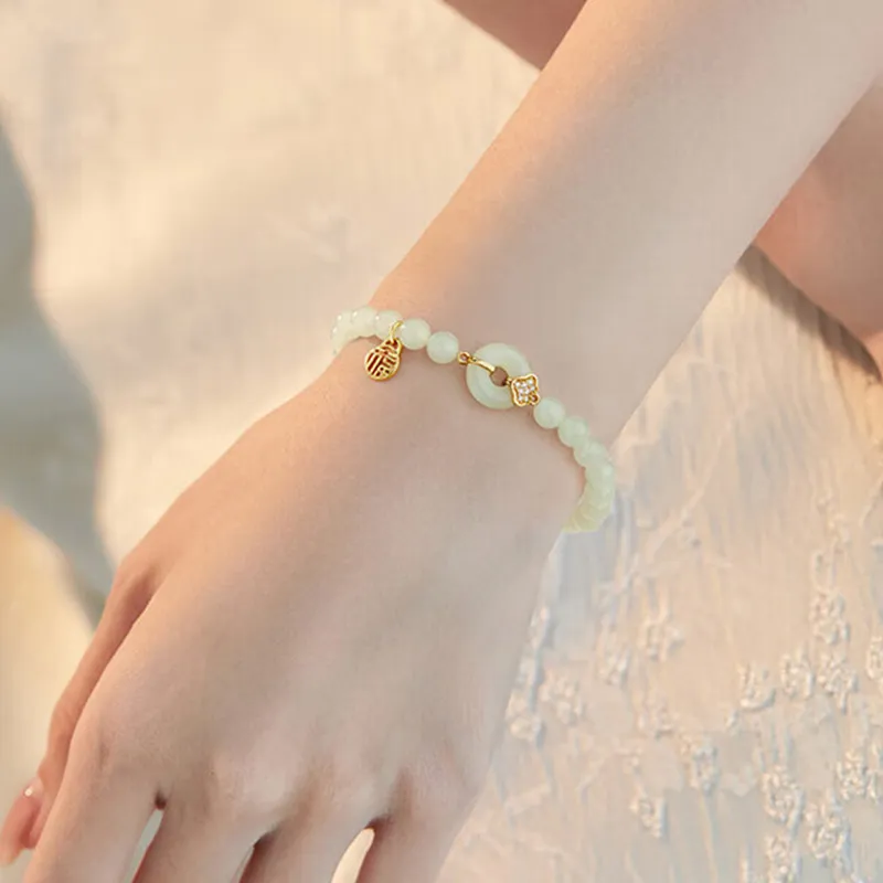 FUNILUOFU Chalcedony Bracelets Unisex-5