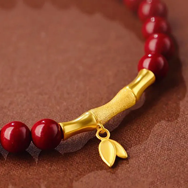 FUNILUOFU Cinnabar Jade Bracelets Unisex-2