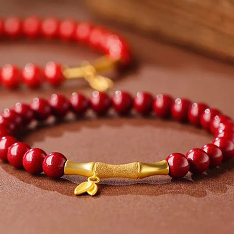 FUNILUOFU Cinnabar Jade Bracelets Unisex-1