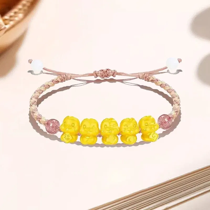 FUNILUOFU Gold Bracelet Unisex-2