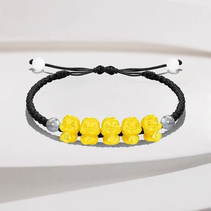FUNILUOFU Gold Bracelet Unisex-5