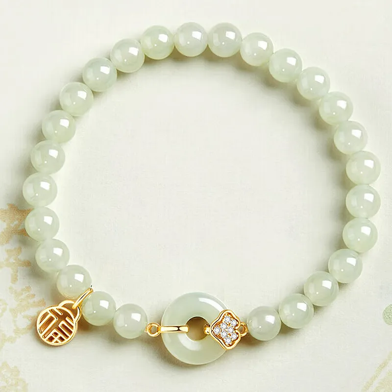 FUNILUOFU Chalcedony Bracelets Unisex-3