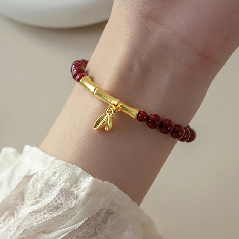 FUNILUOFU Cinnabar Jade Bracelets Unisex-5
