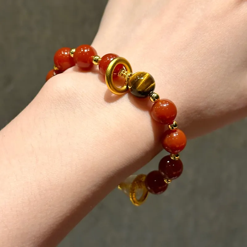 FUNILUOFU Agate Bracelets Unisex-4