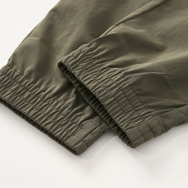 New Era Casual Pants Unisex Army Green-6